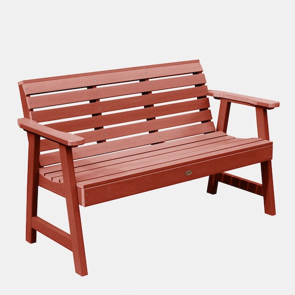 Highwood Usa 5ft Weatherly Garden Bench Outdoor Furniture for Patio, Backyard, Garden AD-BENW3-RED - main